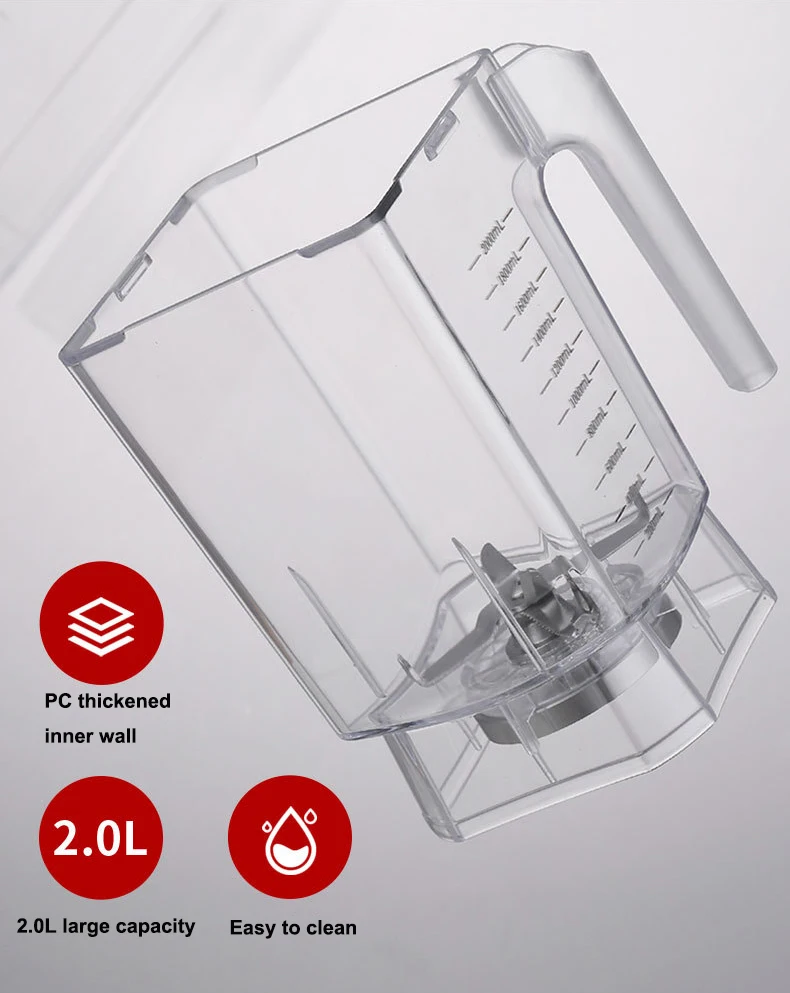 Electric Blender With Bpa Free Jug,Low Noise Home Kitchen Appliances