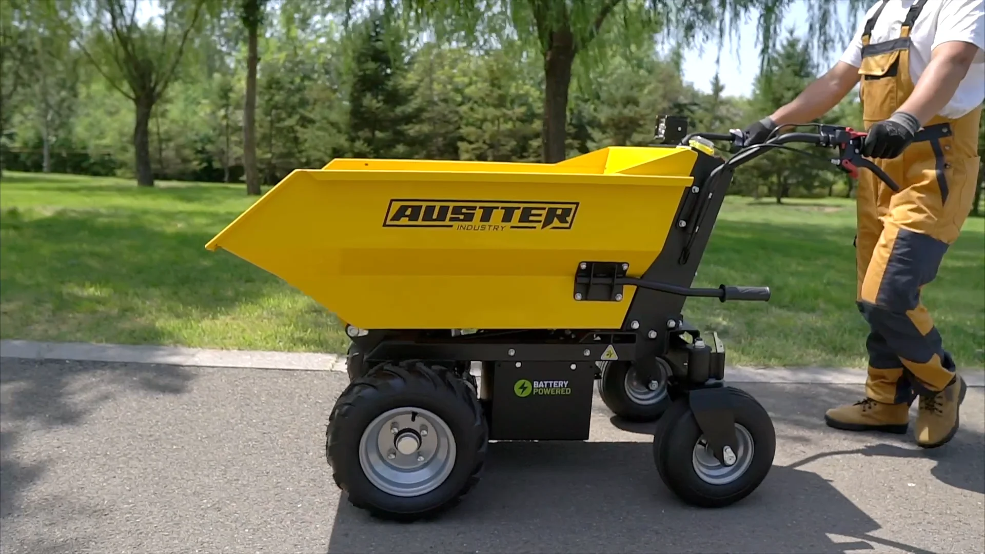 Austter Electric Wheelbarrow 500kg Battery Power Electric Wheelbarrow