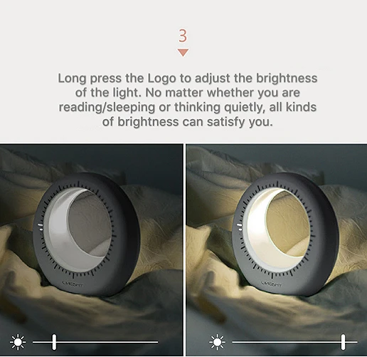 Moonlight Led Night Lamp Cartoon Creative Alarm Clock Snooze Bed Partner Sunrise Table Led Night Lamp