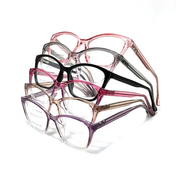 New fashion cat eye glasses multicolor eyeglasses frames unisex square frames for eye glasses myopia optical glasses frame