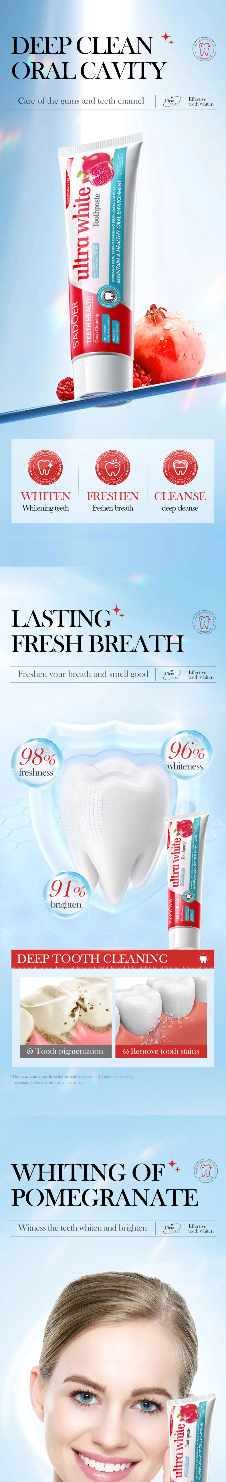 product sadoer rose salt toothpaste whitening tartar control plaque removal gum care-6