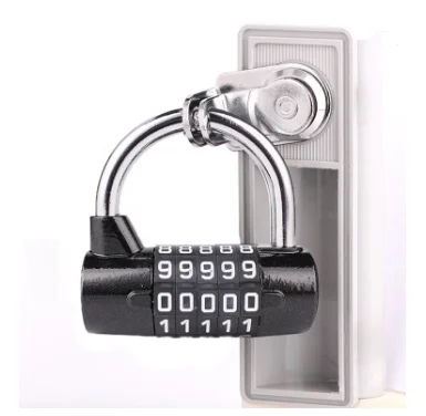 5-digit code security password zinc alloy padlock for gym toolbox cabinet combination padlock