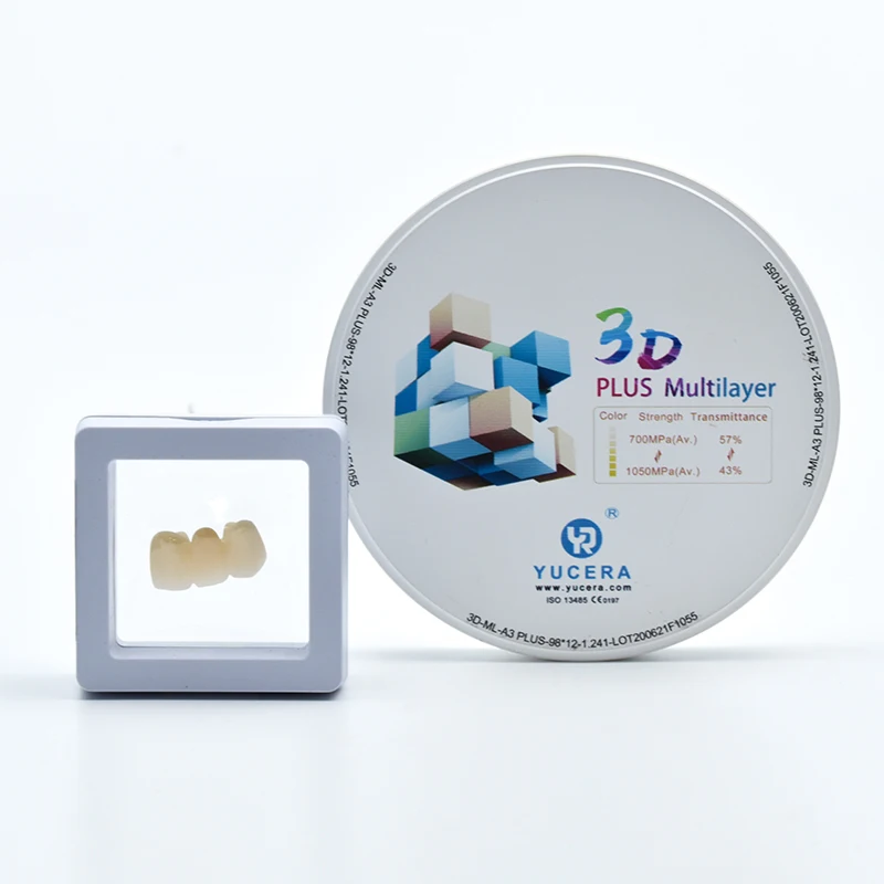 Dental Consumable Dental Zirconia Block Price 3d Plus Zirconia Dental Block Ceramic for Cad Cam