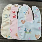 Baby Bib Baby Feeding Bibs Printed Snap Eating Feeding Eating Girl Water Resistant Baby Bib