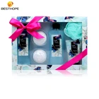 Blue Personal Care Gift Set Oem Personal Care Shower Gel Body Wash Blue Bathing Gift Set