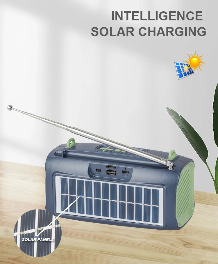 Kisonli KS-2003 Solar Magnetic Bluetooth Speakers Portable Outdoor Speaker with Solar Panel for Recharging 16 Kisonli KS-2003 Mp3 Solar Portable Magnetic Blue Tooth Speakers