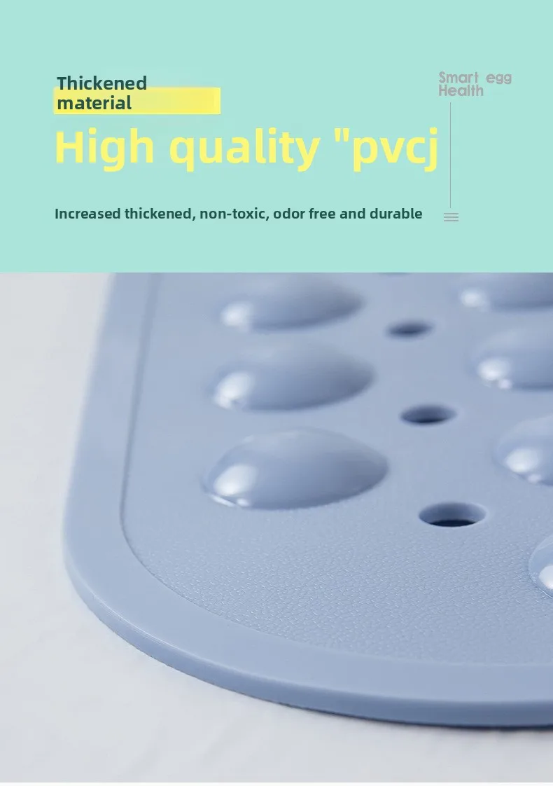 Bathroom Solid Machine Made Anti-Slip Silicone Bubble Massage Floor Mat Eco-Friendly Modern Design Anti-Fall Shower Mat details