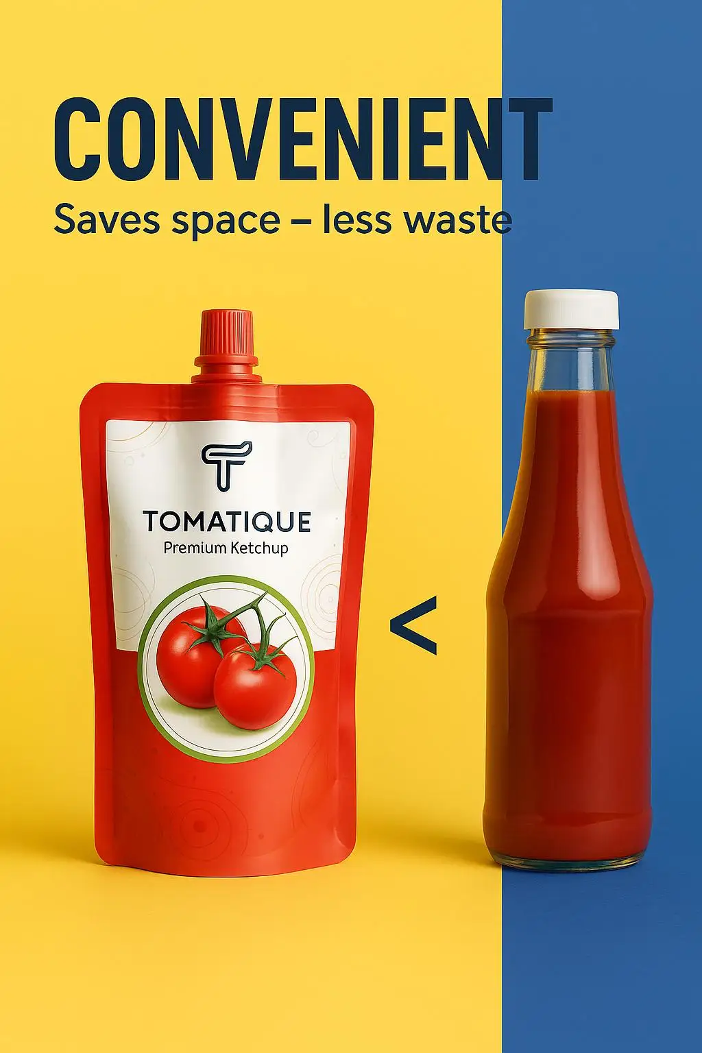 Custom Printed High-Barrier Stand up Spout Pouch for Sauce, Ketchup, and Tomato Paste Packaging - detail 8