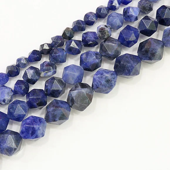Natural Sodalite Wholesale Lots  15" Stone Beads for Jewelry Making Nicefinding 