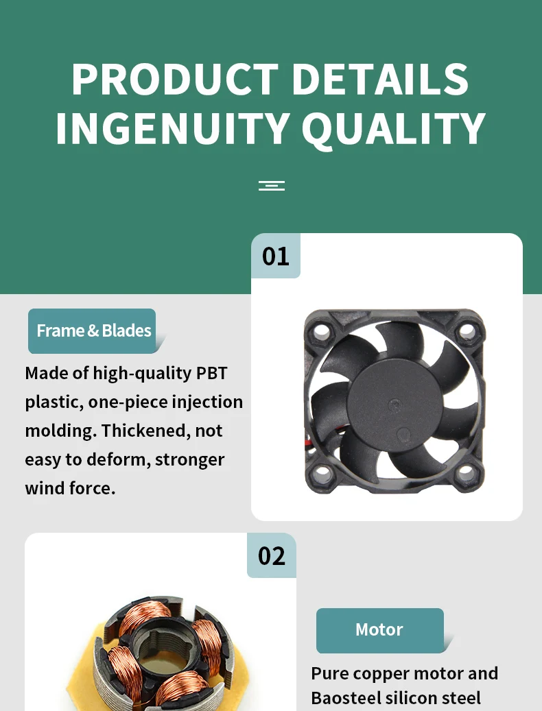 Axial Fan, 5V, 12V, 24V, 30*30*10mm - detail 14