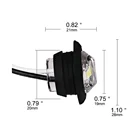 3 Led Lights Light 3 LED 12V 24V Trailer Clearance Lights Mini 3/4"" Round Led Side Marker Light