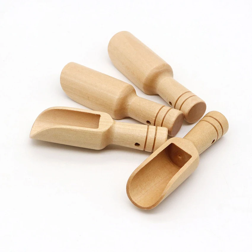 wooden scoops for bath salts wholesale