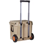 Plastic Cooler Box Plastic Cooler Box 45L High Quality Custom Outdoor Plastic Wheeled Cooler Box With Wheels