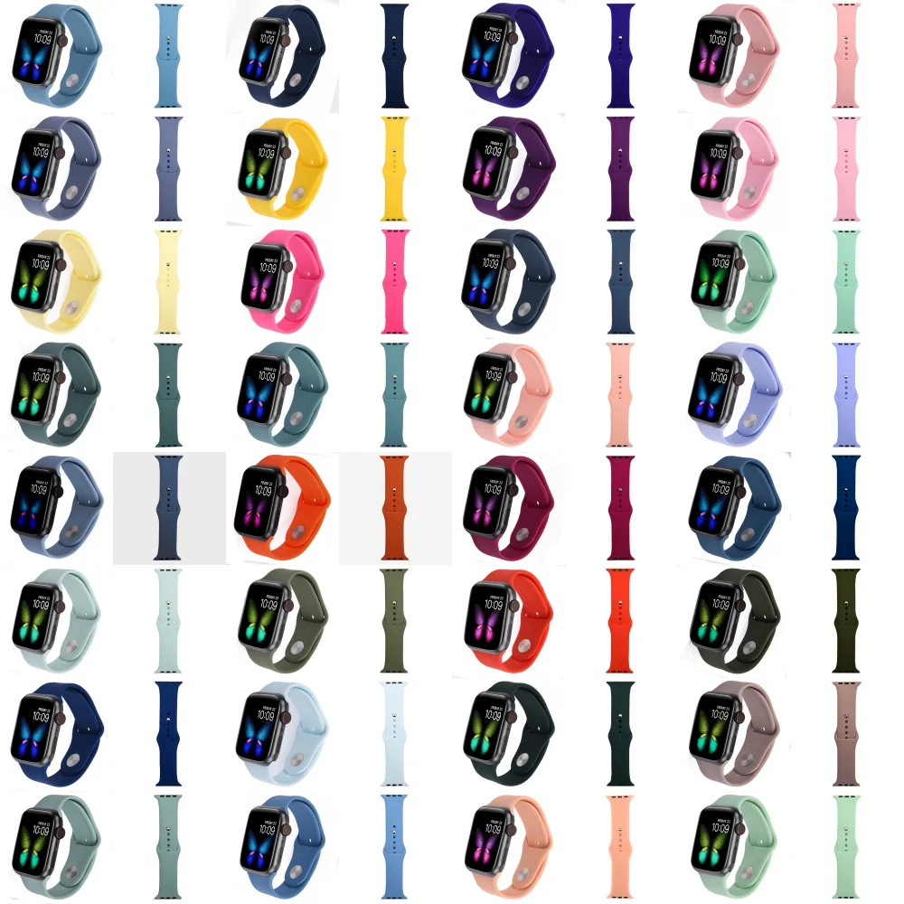 2025 38MM-44MM Replaceable Watchband Magic Silicone Strap Band Elegant resin watch for