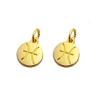 Charm Pendant New Fashion Custom Round Charm Logo Pendant Metal Stamp Jewelry For Necklace