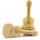 32gb Pen Drive Oem Cool Gadgets Usb Stick 4gb 8Gb 16Gb 32Gb 64Gb Wood Guitar Shape Pen Drive