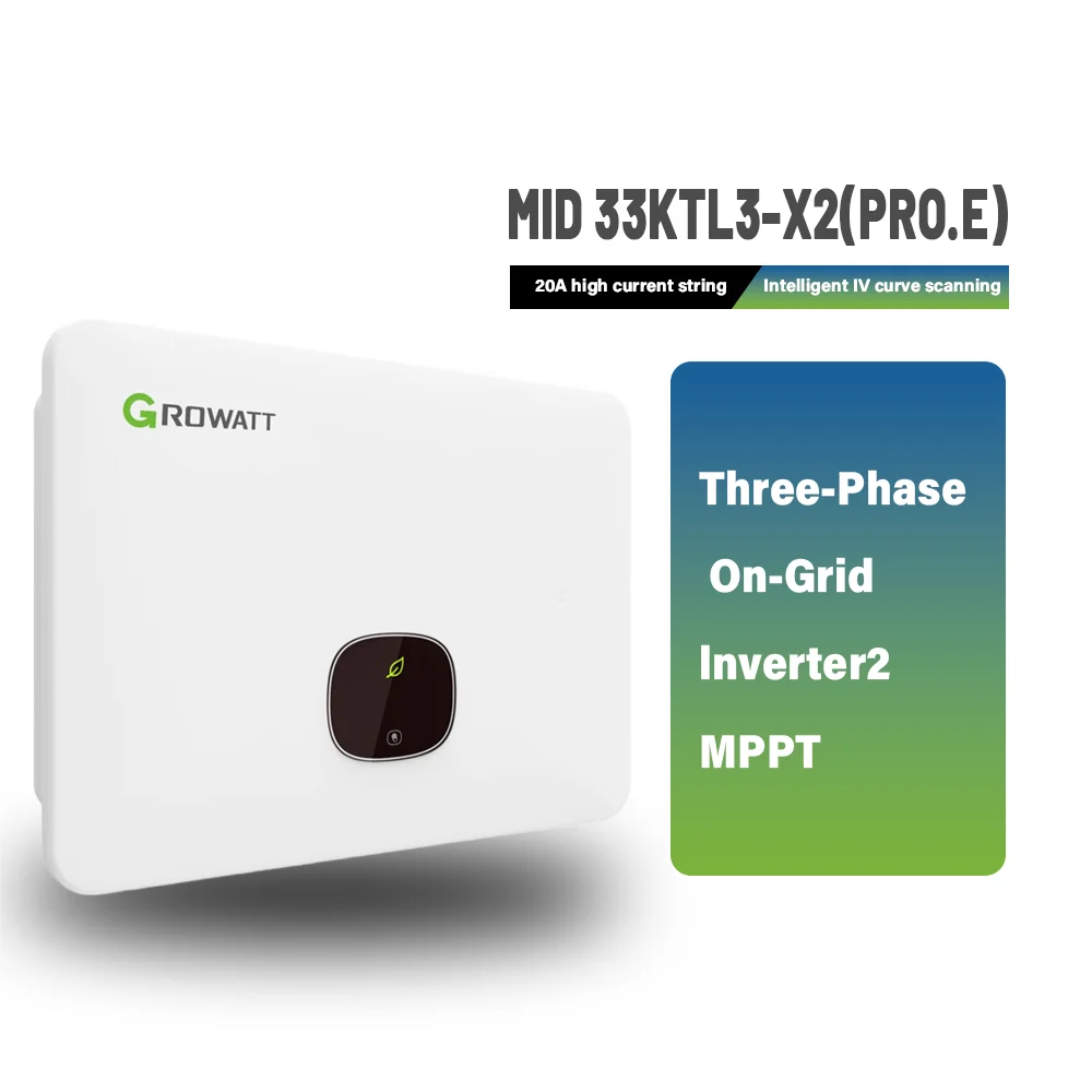 Growatt MID33KTL3-X2 Triple Solar Inverter 33KW Capacity with Battery Included Wechselrichter manufacture