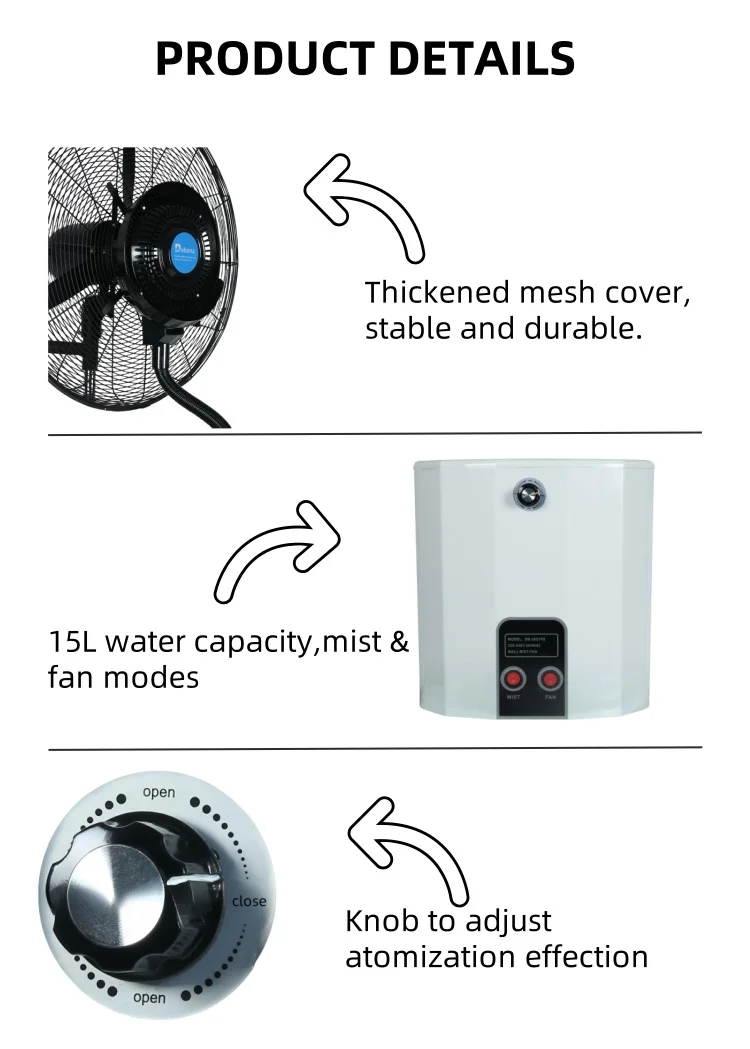 Industrial Water Cooler, Wall, 260W, Metal - detail 10