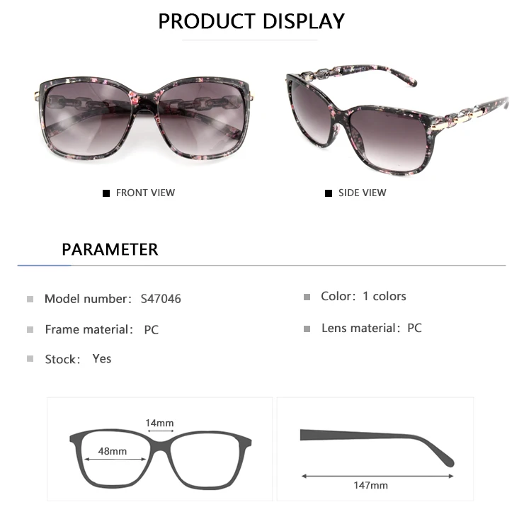 EUGENIA 2021 UV400 High Quality Ultralight Transparent PC Clear Sunglasses for Women sun glasses