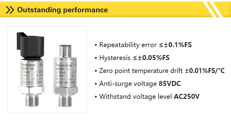 Excavator Truck Hydraulic Oil Fuel Engine Pressure Sensor For Excavator