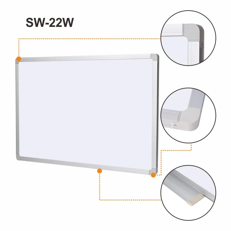 High Quality Porcelain Enamel Dry Erase Various Sizes of Magnetic P3 Ceramic Steel Whiteboard Marker Board factory
