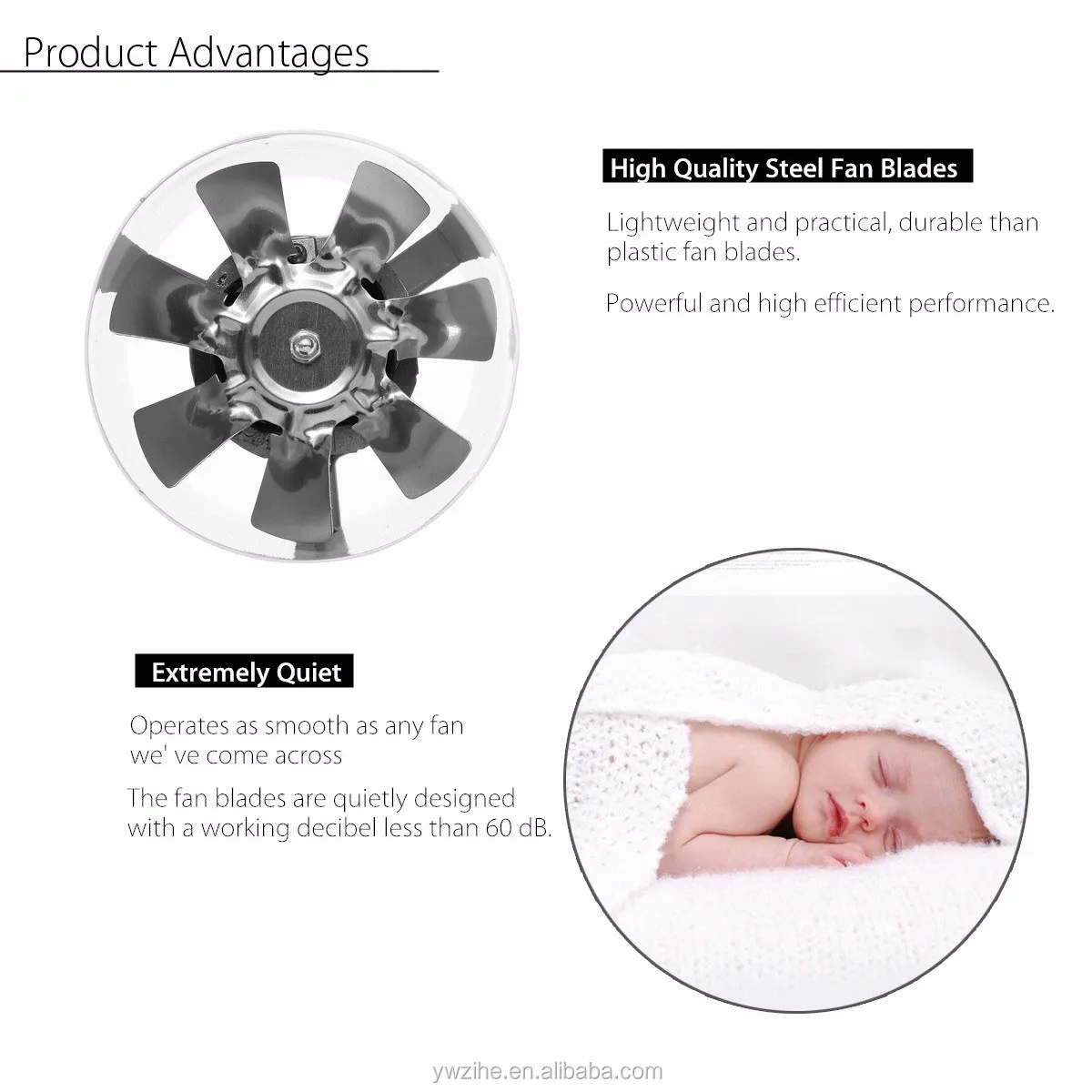 Duct Booster Vent Fan, 220V, 20W, Inline - detail 6