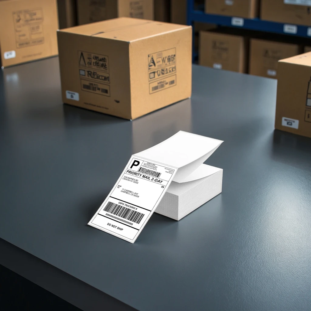 4x6 Thermal Shipping Label Thermal Labels Printer Stickers Logistic Mark Shipping Labels for Warehouse factory
