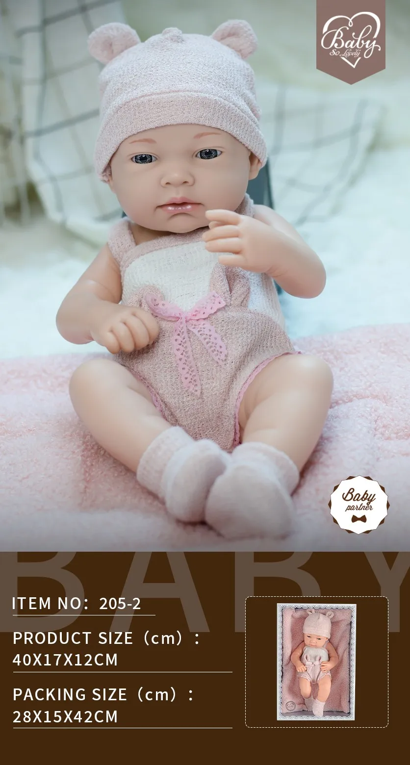 Inch Lovely Reborn Baby Dolls Whole Body Silicone Lifelike