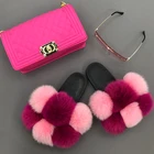 Purse Women Girls Fashion Candy Jelly Handbags Luxury Pvc Purse Jelly Handbags Fur Slides Sunglasses To Match