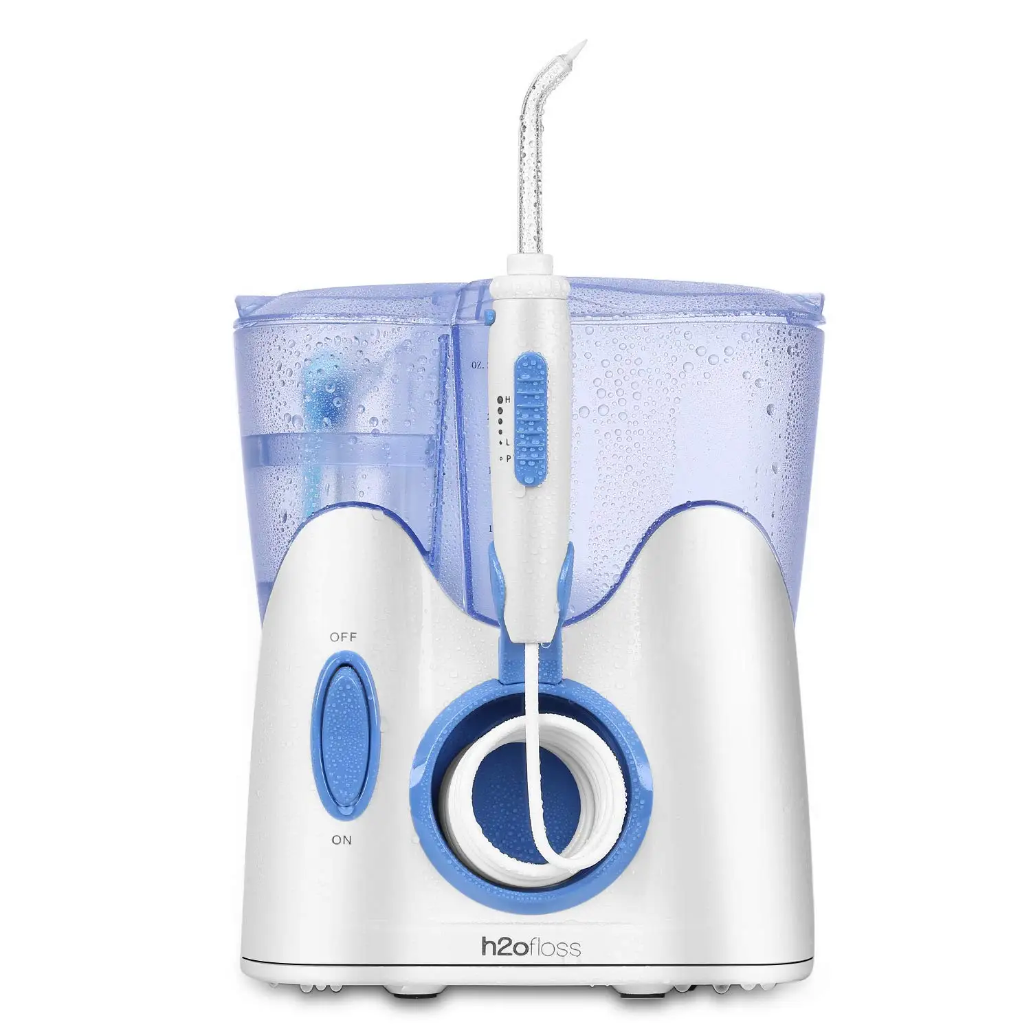 Countertop Water Flosser Oral Irrigator with 800ml Water Tank 4 Work Modes and IPX7 Waterproof for Teeth Cleaning Household and Travel Use