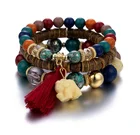 Bracelet Newest Design Hot Sale Bohemian Beaded Bracelet Acrylic Charm Bracelet