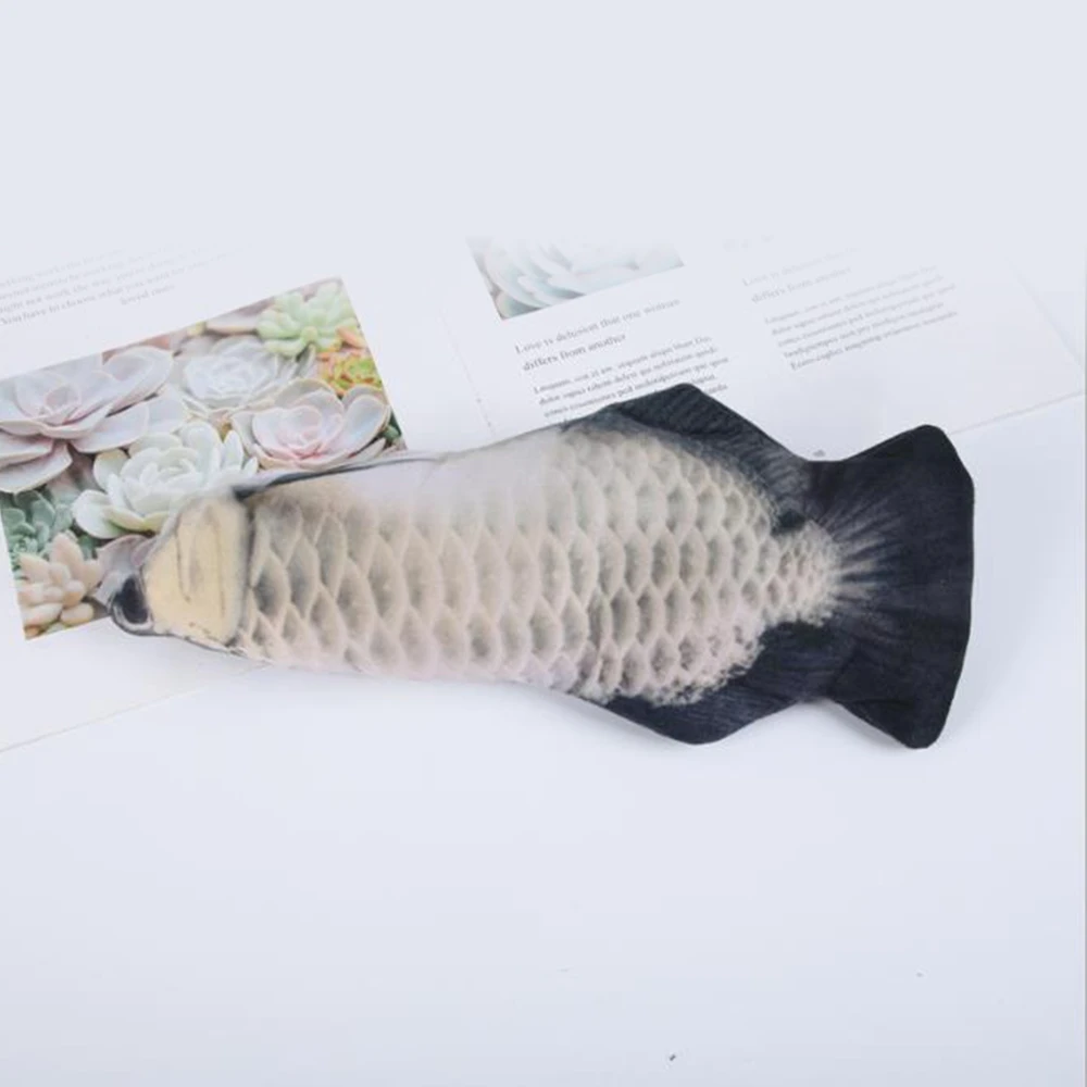 shorten the distance between you and your pet with plush cat fish toy