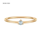 Ring Gold Finger Purity Paw Shape 14K Minimalist Ring Solid Pure Gold Wedding Ring March Birthstone Lucky Aquamarine Ring