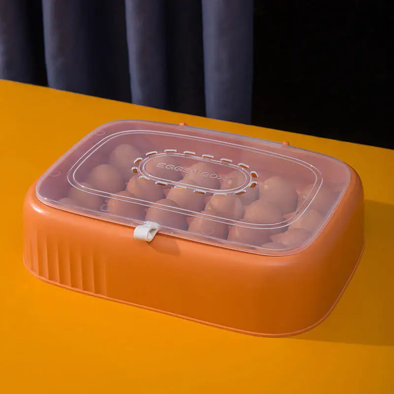 PP Plastic Organizer Case Holder Box Fridge Freezer 24 Eggs Container Storage Boxes