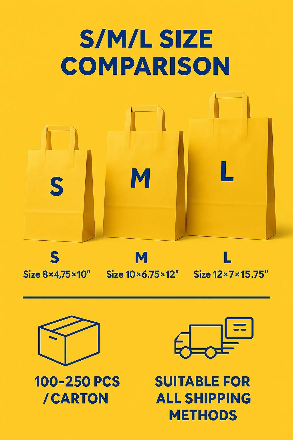Customized Folding Kraft Paper Bag with Flat Handle for a Reusable Grocery Shopping Solution - detail 5