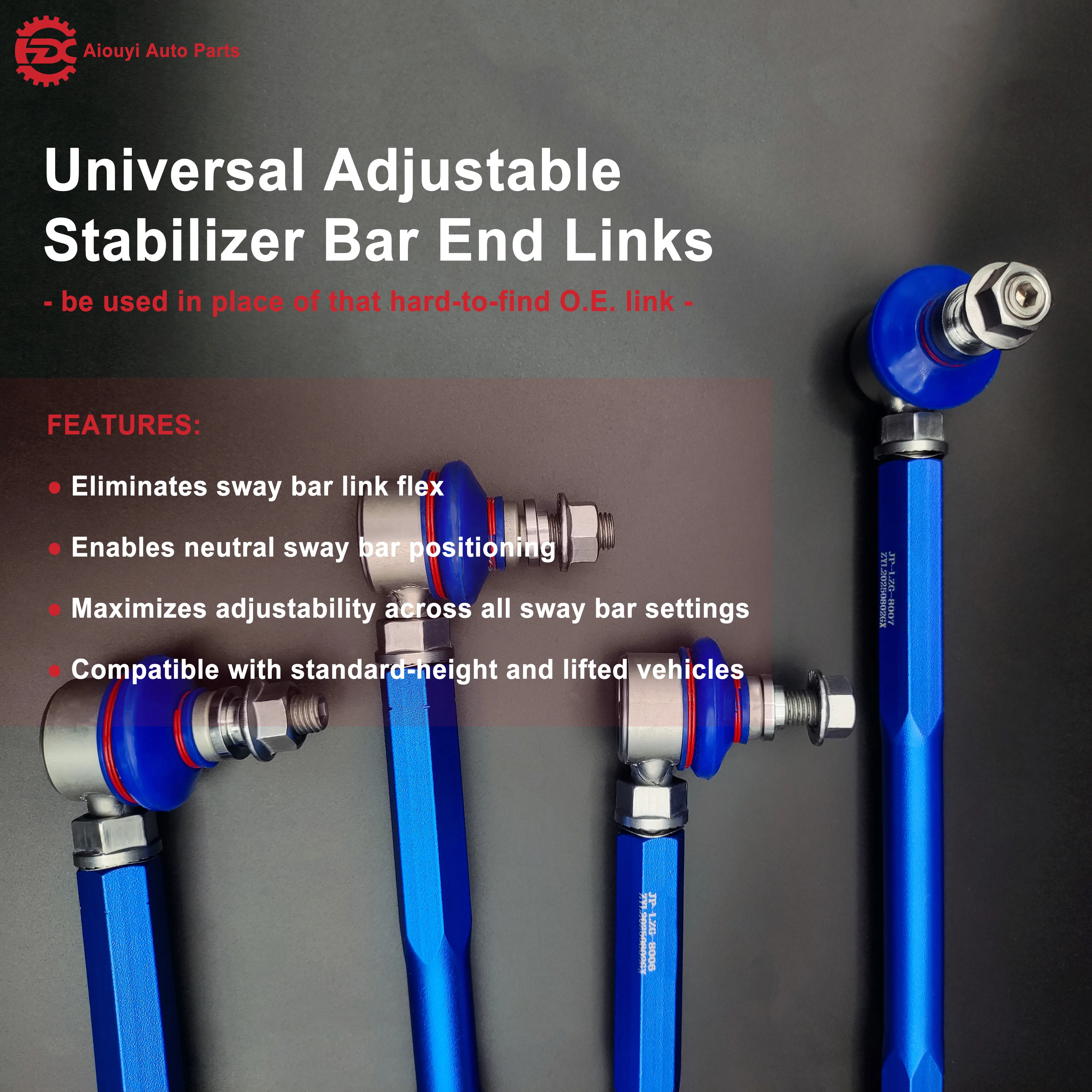 product adjustable front rear sway bar end link for toyota 4runner fj cruiser land cruiser prado lc120 lc150-4