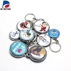 Silver New Products Blank 32mm Silver Color Single Side Button Badge Key Chain Material