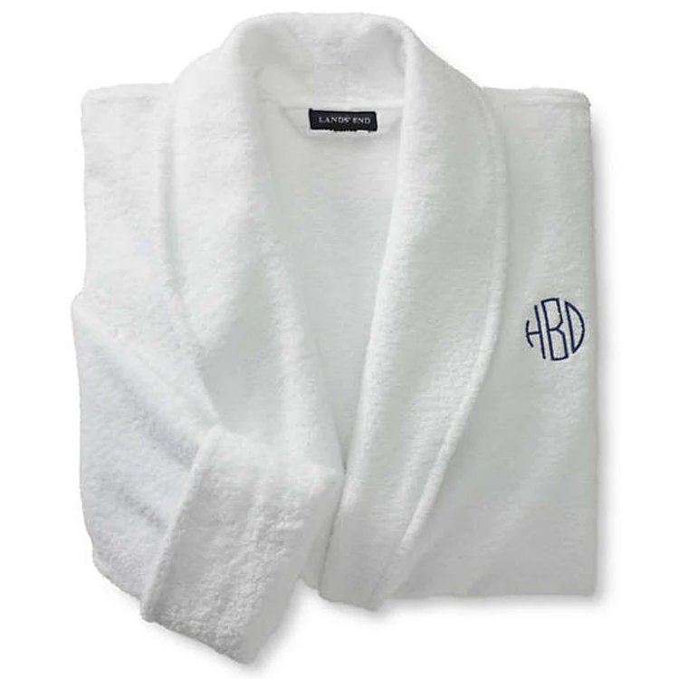 5 star hotel bathrobe 100% cotton unisex white bathrobes with slippers spa terry bathrobe for men women