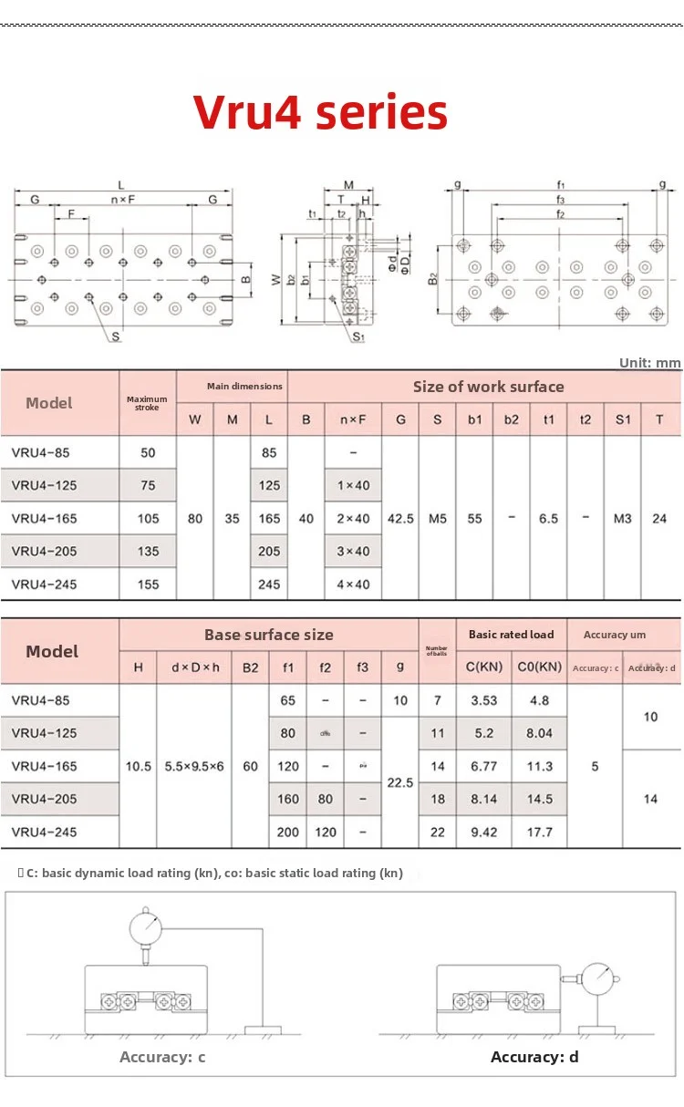 product vru simple linear x axis sliding table slider cross roller guide single axis displacement table workbench with motor and gear-12