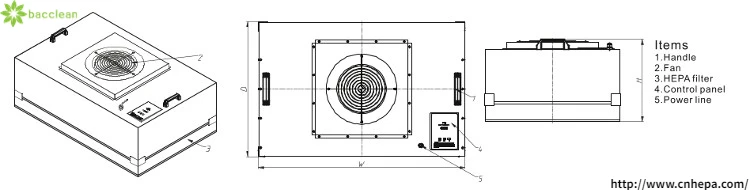 Fan, FFU, HEPA, 99.99%, H14 - detail 10