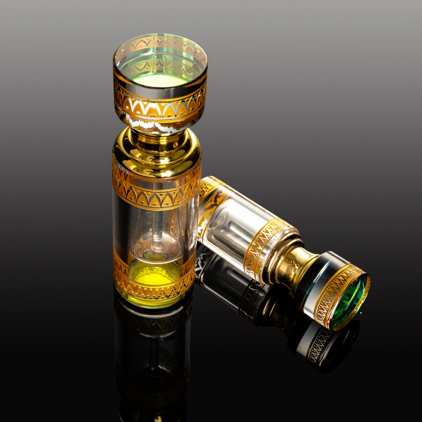 product wholesale 12ml round shape luxury crystal empty perfume bottle small bridge design glass craft for women-8