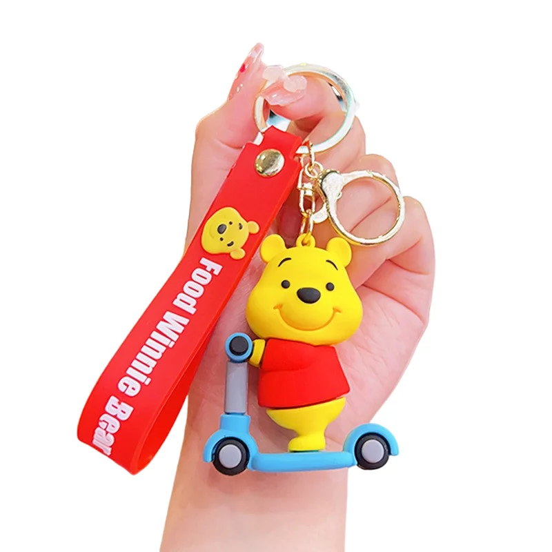Manufacturer's new model 2024 Cartoon Bear keychain pendant Car keyring bag pendant Cute little bear keychain gift wholesale