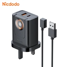 Mcdodo 398 Compact Fast Mobile Phone Charger PPS PD 30W 2-in-1 Portable Magnetic Wireless Charger Three Output UK Travel Adapter