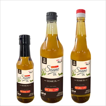Natural Organic Cooking Sesame Seed Oil Sauce Seasoning Condiment HALAL Manufacturer Brand Bulk 100 Pure Vegetable Oil Low Price
