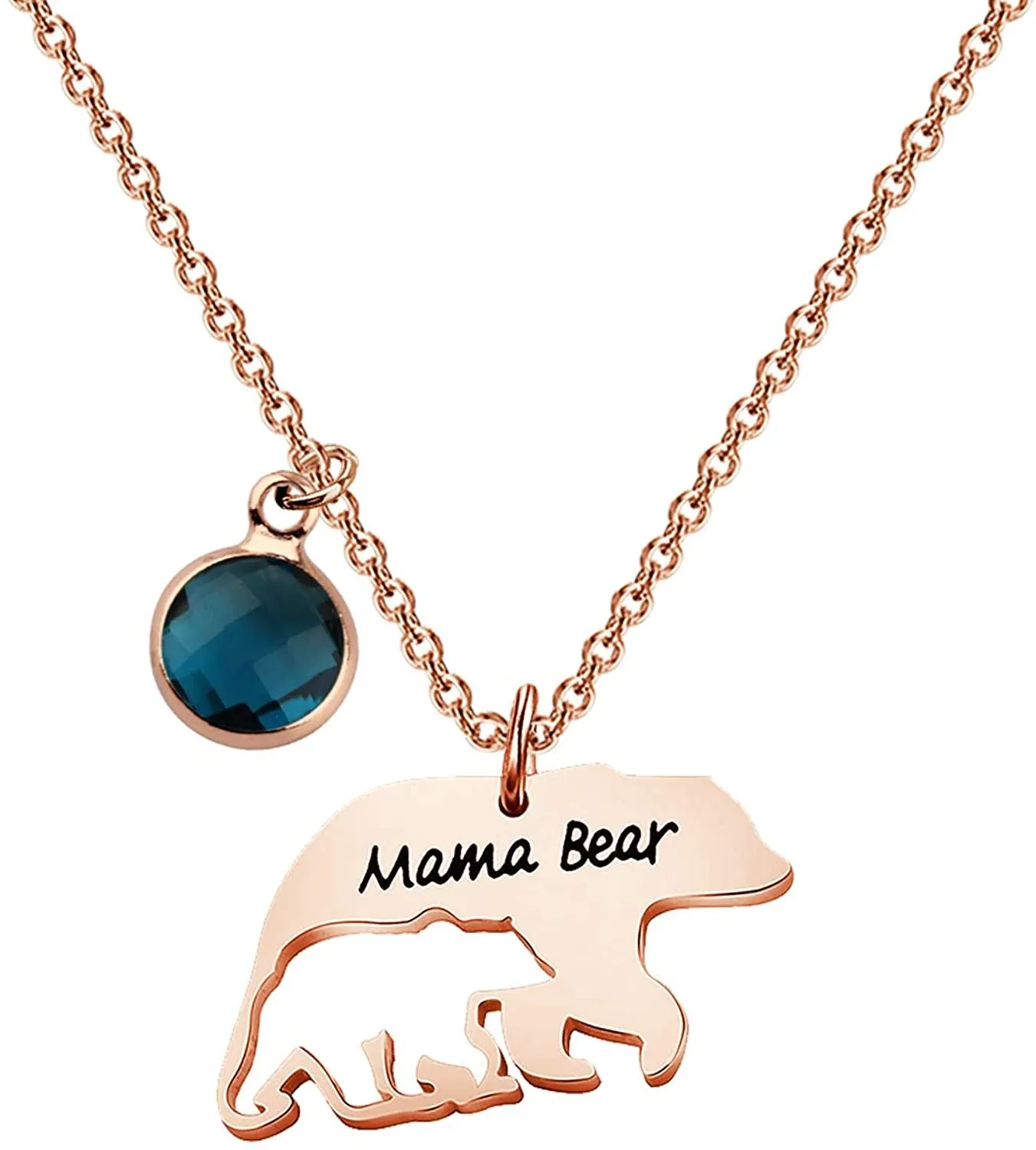 Mama Bear Necklace 18k Gold Pendant 