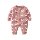 Clothes Baby Cotton Knitted Jumpsuit Cute Warm Wholesale Desinger Baby's Clothes