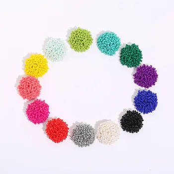 Handmade Seed Beads Beaded Earrings Colorful Beads Personalized Bohemian Earrings Wholesale