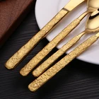 Set Cutlery High End Silverware Knife Spoon Fork Set 18/10 Stainless Steel Cutlery Set Gold Flatware Set