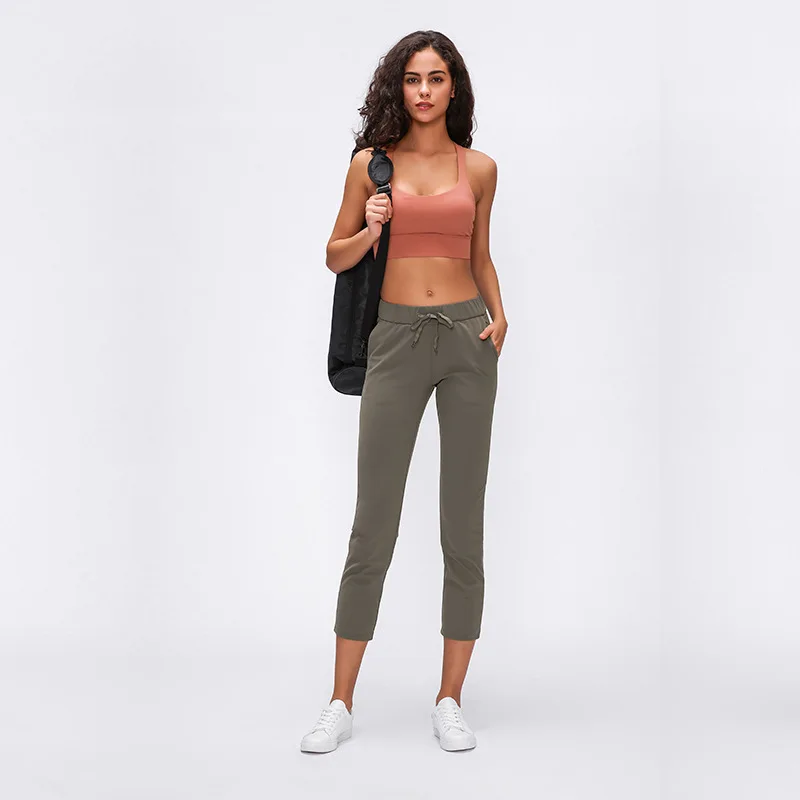 Plus Size Workout Pants With Drawstring