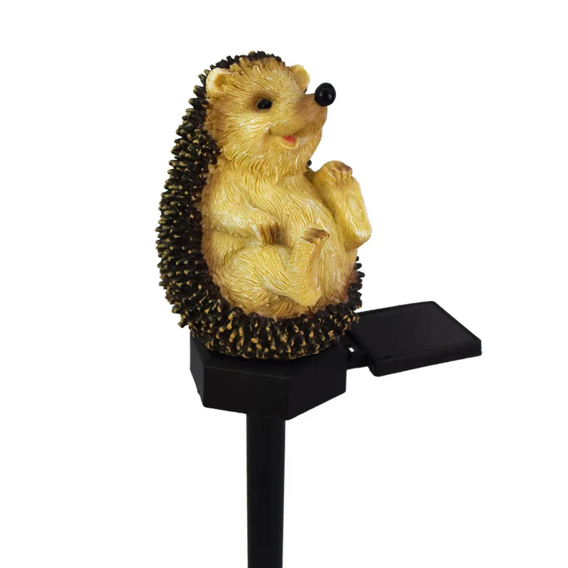 LT331 Hedgehog Shape Led Yard Lawn Lamp Decoration Solar Garden Lights Outdoor Walkway Landscape Lamp